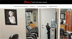 Desktop Screenshot of pizazzsalonandspa.com